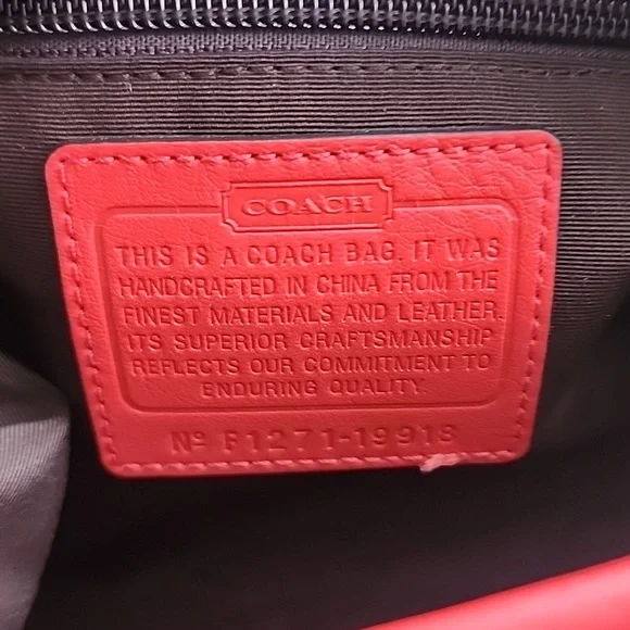 Coach Womens Multicolor Signature Print Adjustable Strap - Picture 4 of 5